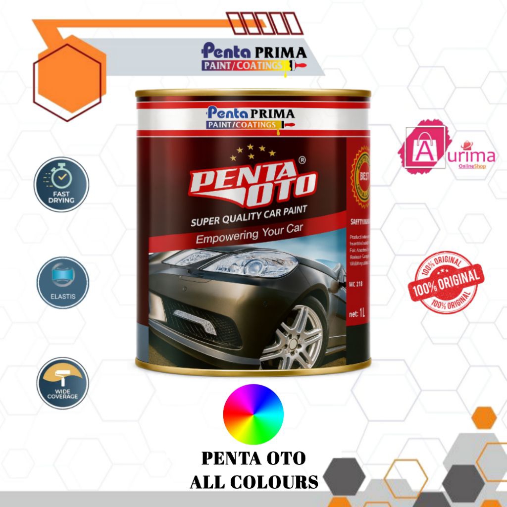 CAT DUCO PU PENTA OTO PENTA PRIMA - CAT OTOMOTIF BERKUALITAS PREMIUM SERBAGUNA REPACK