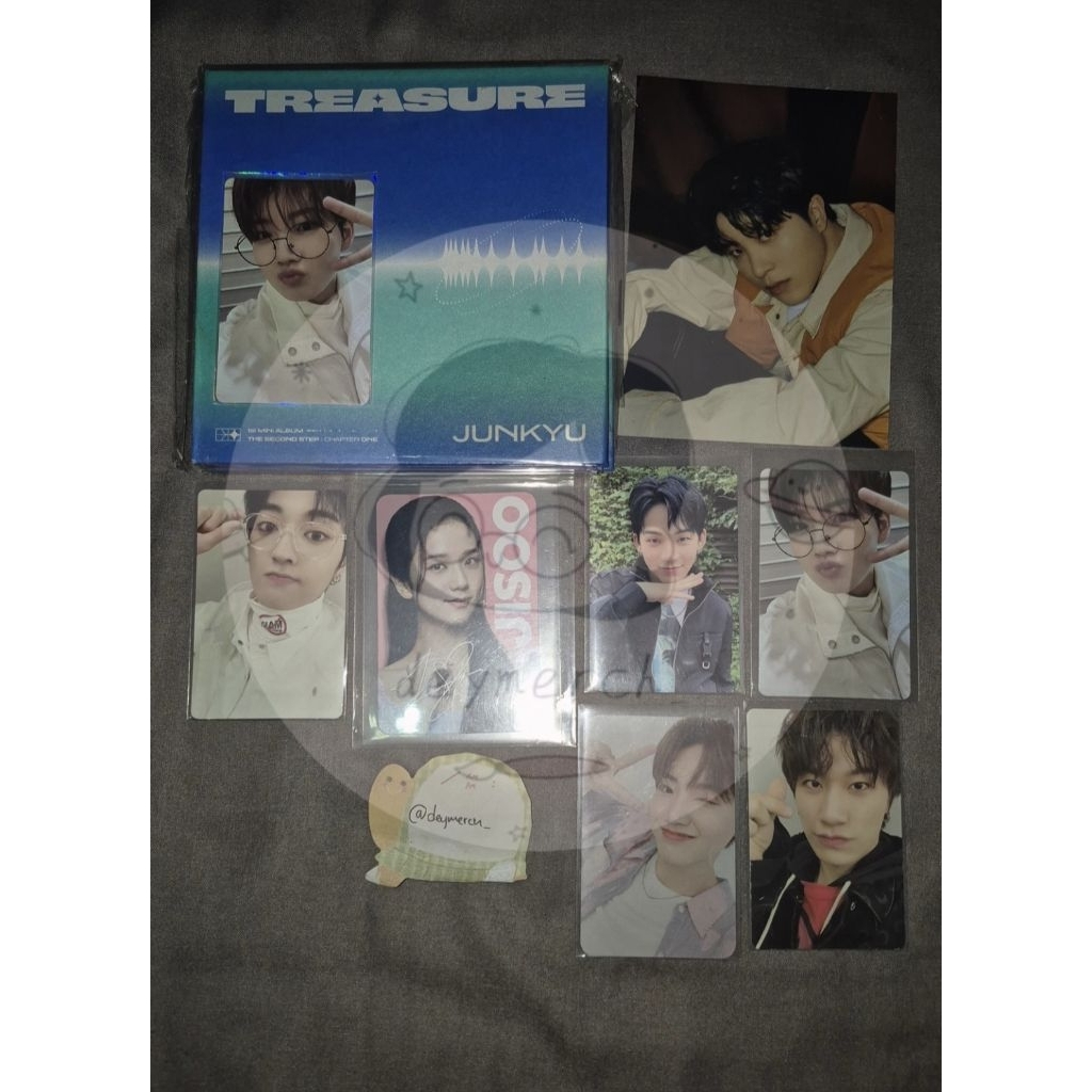 ALBUM PHOTOCARD TREASURE OFFICIAL pc hyunsuk dagu, pc haruto, junkyu, yedam, hyunsuk dagu, junkyu ma