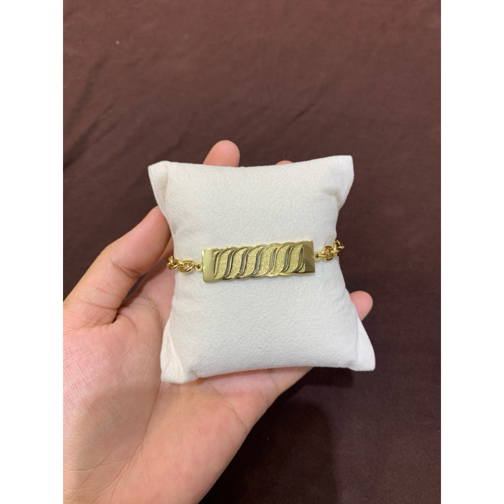 Gelang Rantai Plat S Titanium