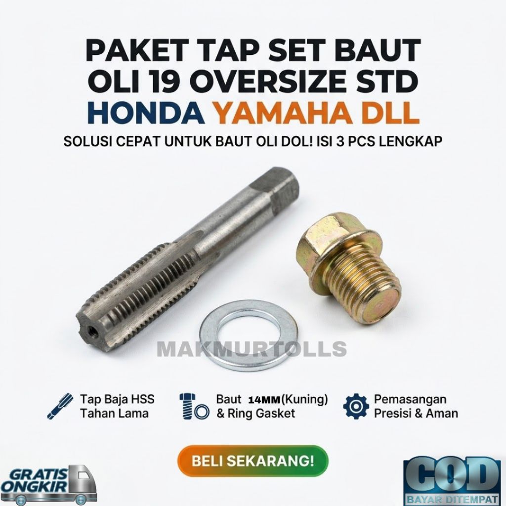 Tap Baut Oli Overize Baut 19 Kunci 17 - Produk Berkualitas