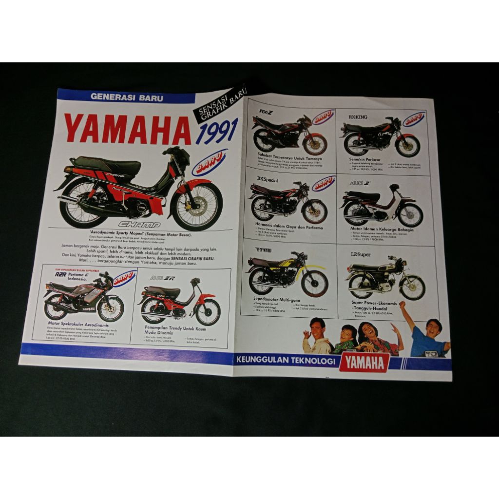 Brosur Yamaha Alfa Champ Brosur Yamaha 2 tak 1991