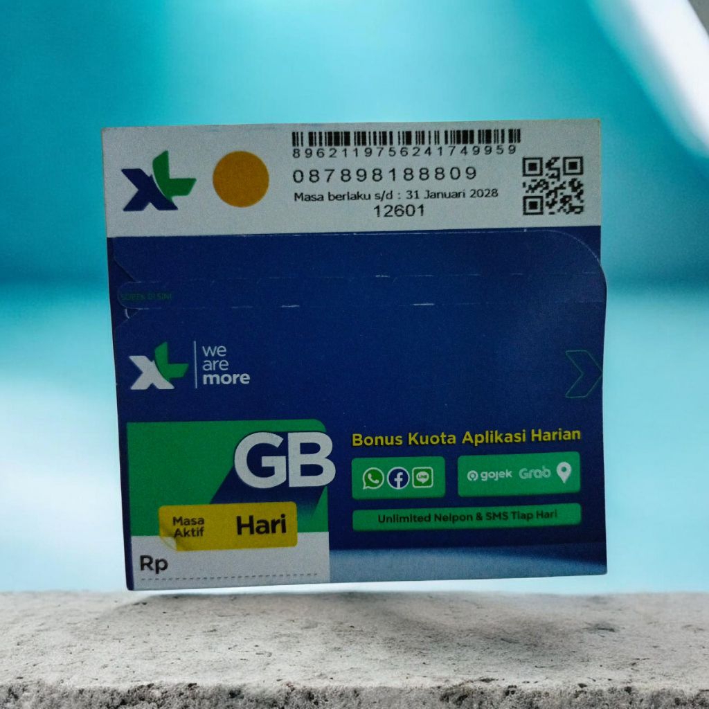 nomor cantik XL 878 981 888 09 isi kuota 3gb jaringan 5G