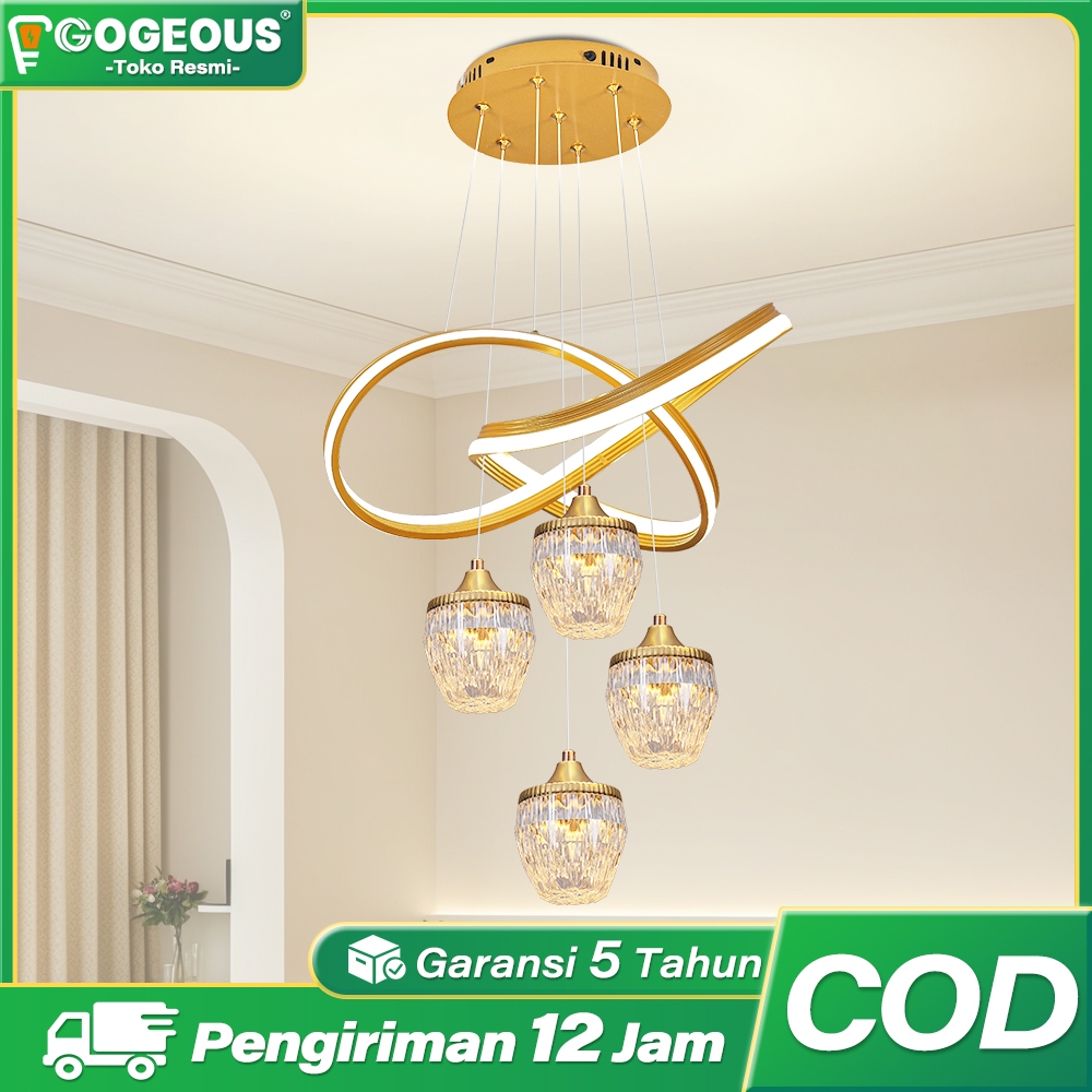 COD Lampu Gantung Minimalis Kristal Lampu Hias Gantung Lampu Hias Ruang Tidur Ruang Tamu