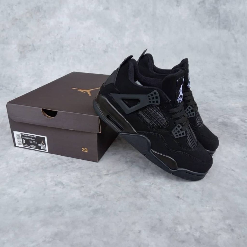 FKSNKRS Sepatu Sneakers Air Jordan 4 Retro Black Cat