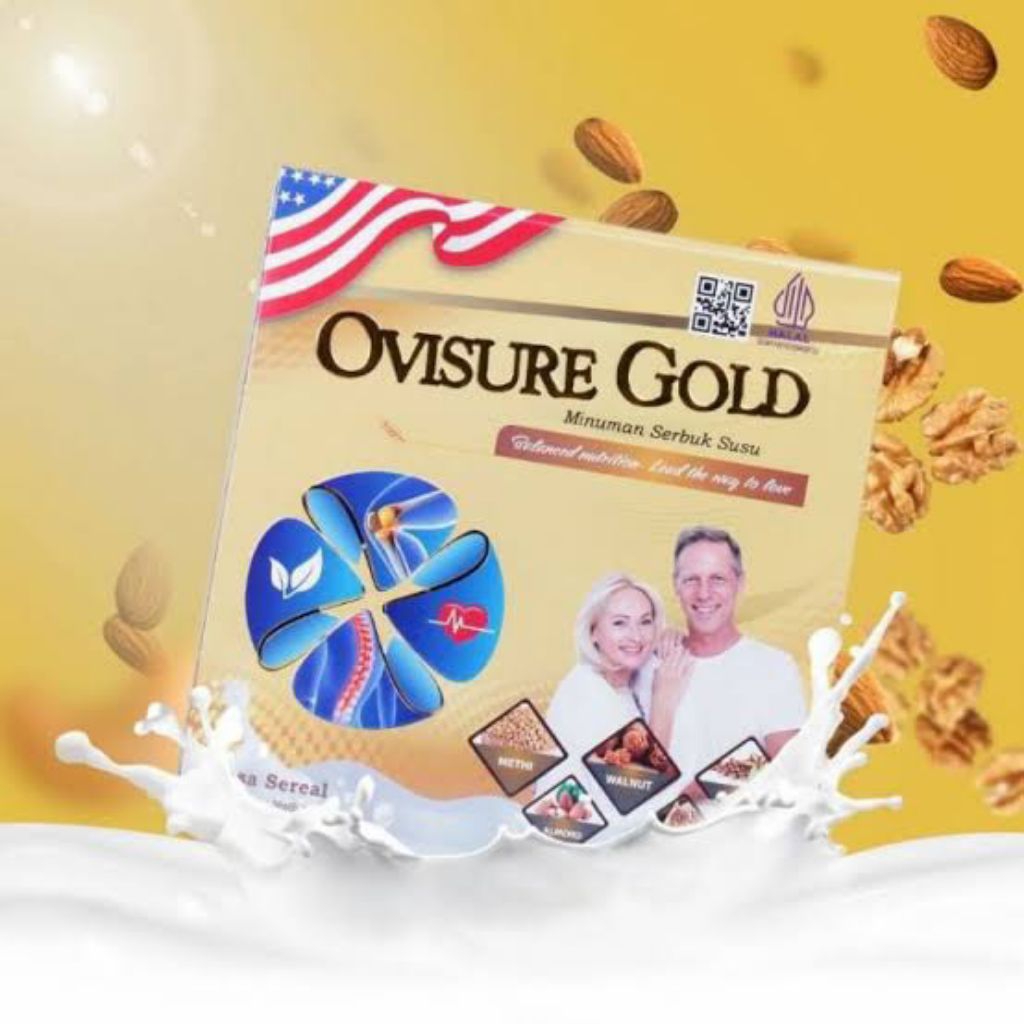 Ovisure Gold Susu Vitamin Tulang Dan Nyeri Sendi Otot Terbaik Herbal BPOM