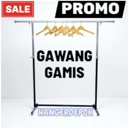 GANTUNGAN BAJU GAWANG GAMIS PB BESI TEBAL