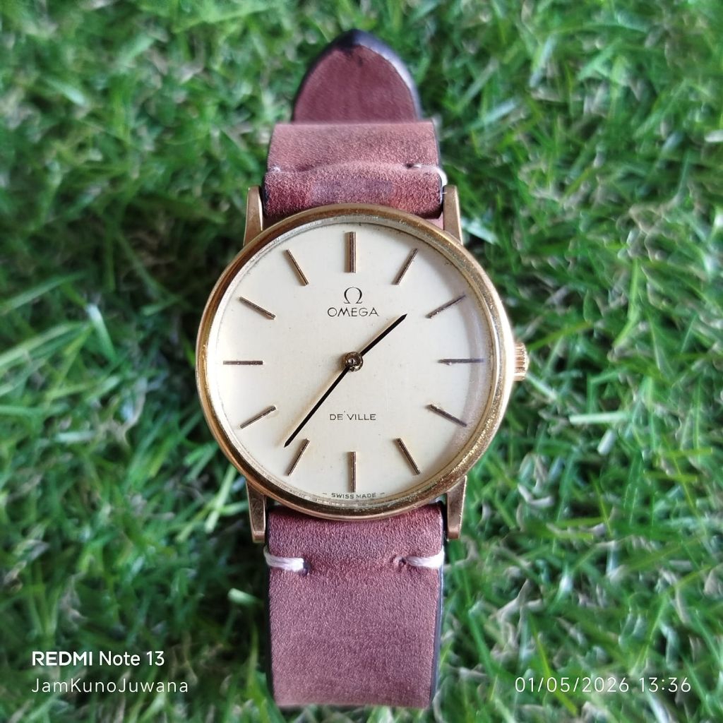 Jam tangan Vintage unisex Omega De Ville 111.140 manual winding original