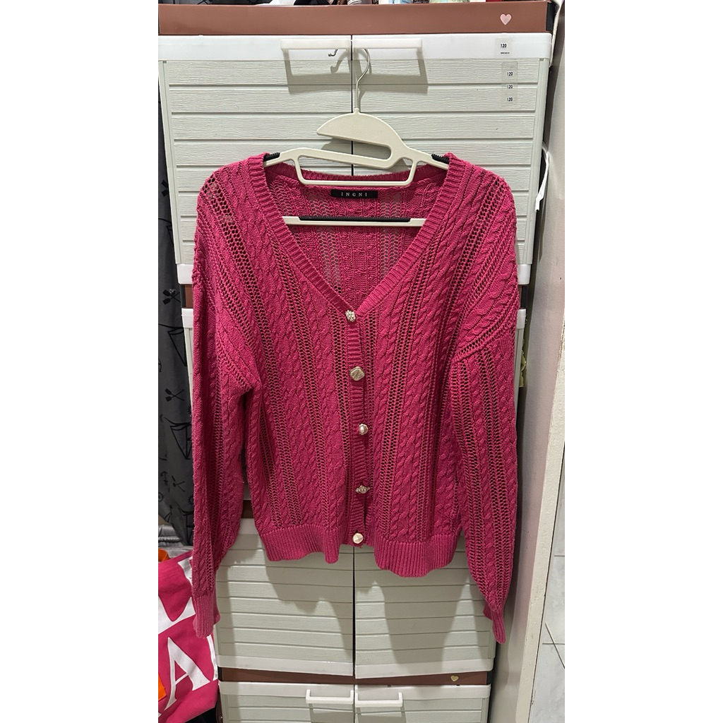 Fuchsia ingni cardigan button