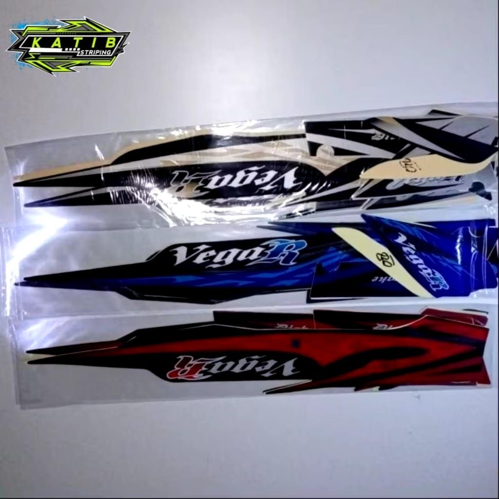 STRIPING MOTOR VEGA R 2008 LENGKAP FULLSET ORIGINAL LOOK - STIKER VEGA R 2008 LENGKAP FULL BODY