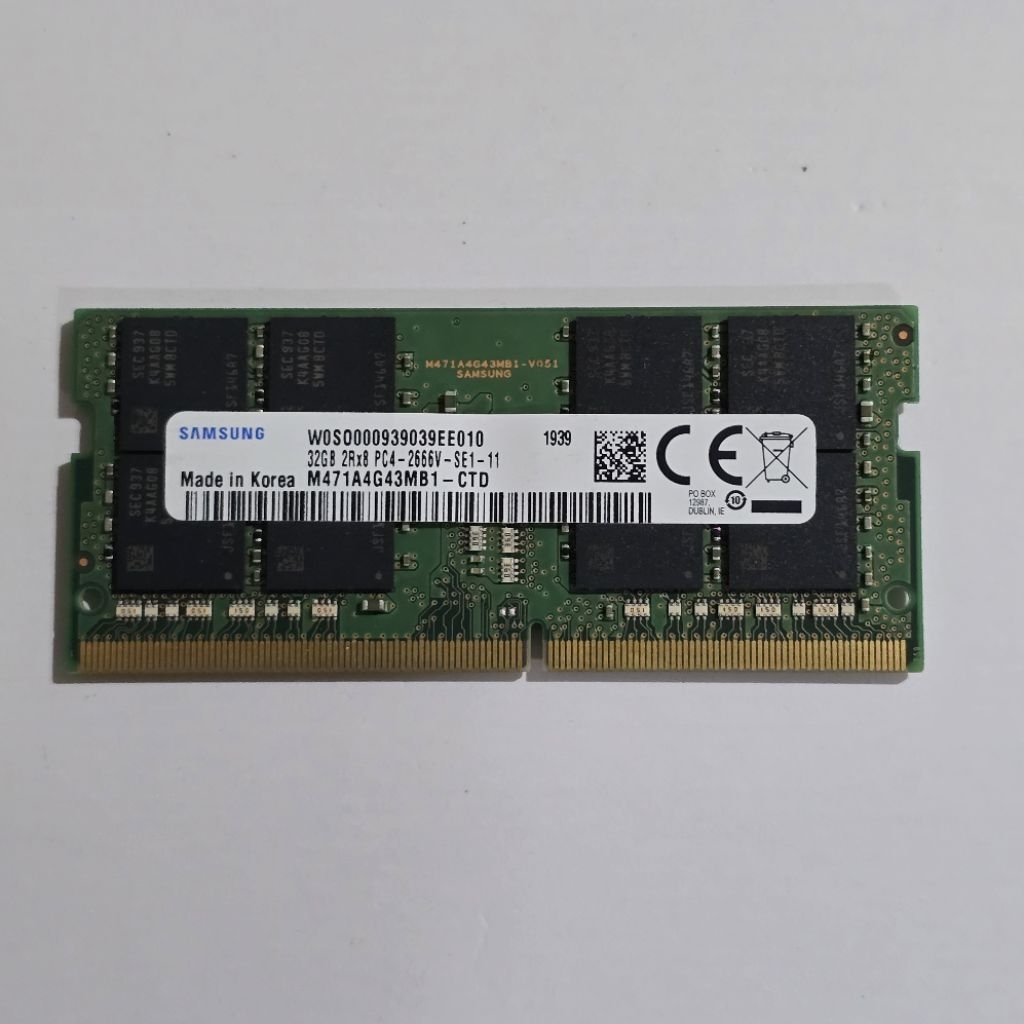 Sodimm ddr4 32gb normal sehat untuk laptop
