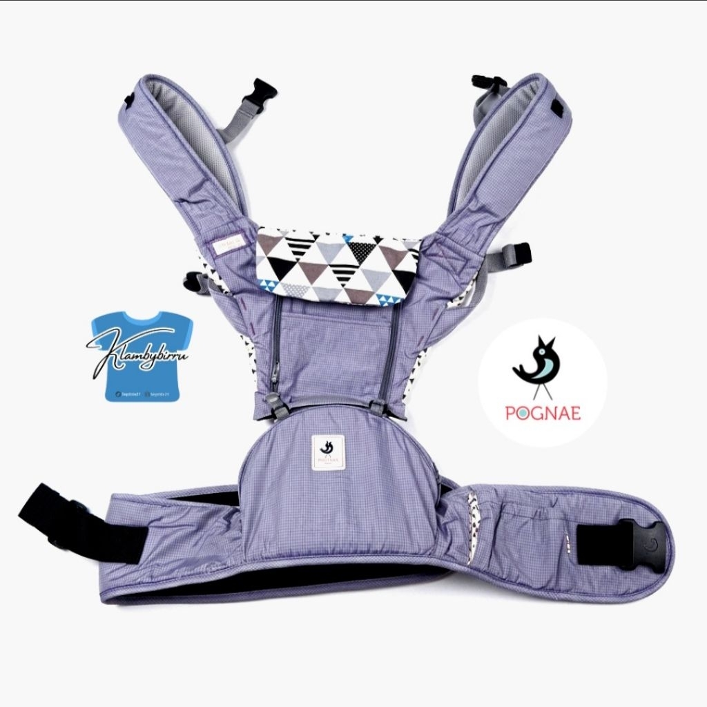 GENDONGAN HIPSEAT HADAP DEPAN POGNAE5+ WARNA LILAC