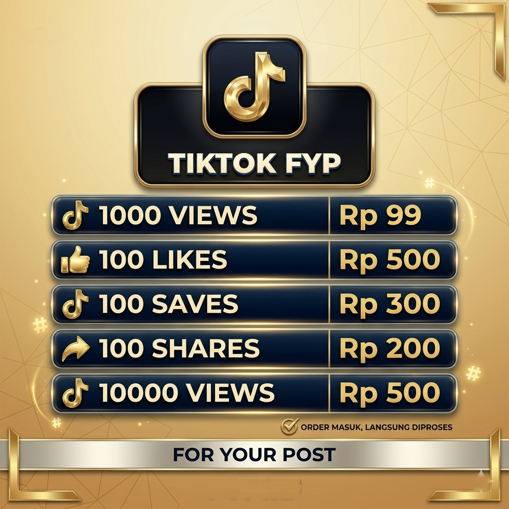 Like Tiktok INDO Real / Save Tiktok / Share Tiktok / View Tiktok / Layanan Tiktok Bergaransi Permane