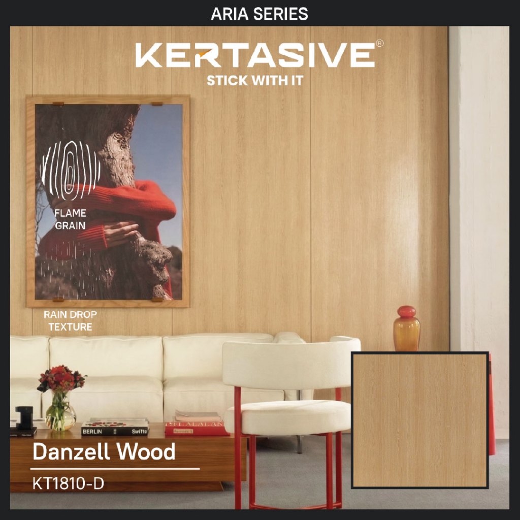 DANZELL WOOD 1 ROLL(122 CM) - KERTASIVE PVC INTERIOR FILM