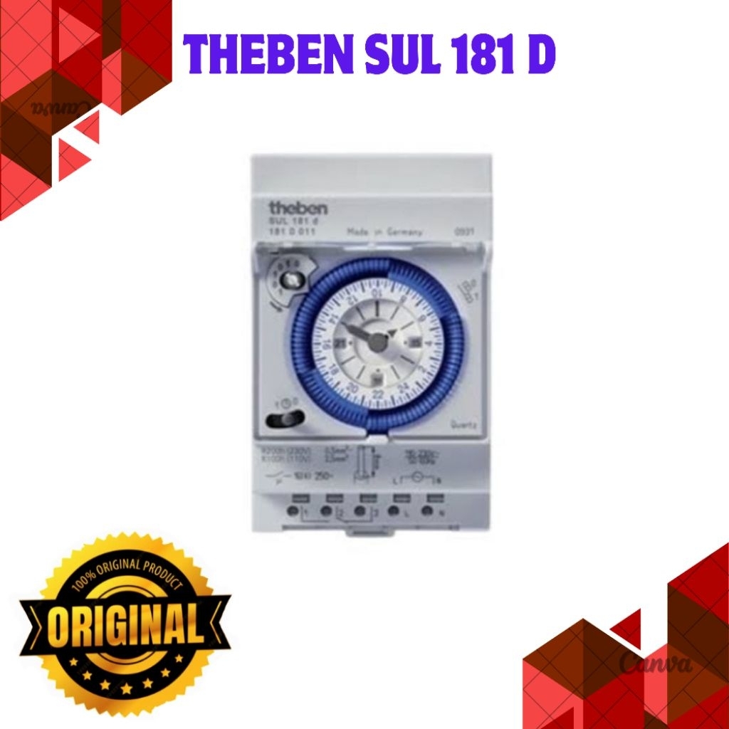 TIMER LISTRIK ANALOG THEBEN SUL 181 D ORIGINAL