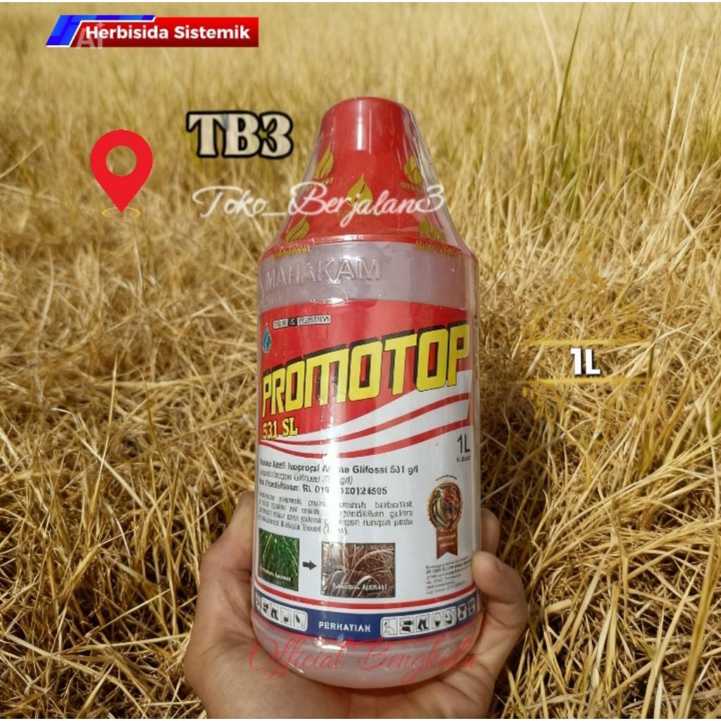 Herbisida Sistemik PROMOTOP 531sl 1L Basmi Gulma dan Rumput Sampai Akar