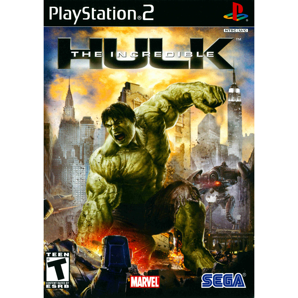 KASET DVD GAME PS2: THE INCREDIBLE HULK