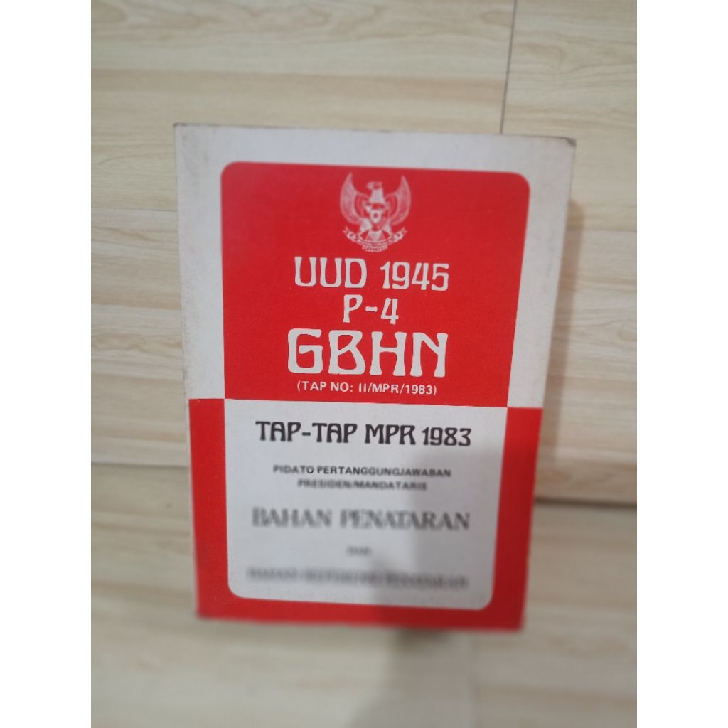 UUD 1945 P-4 GBHN (TAP NO: II/MPR/1983)