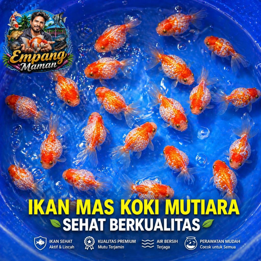 KOKI MUTIARA Ikan Hias Ikan Mas Koki MUTIARA TIKUS