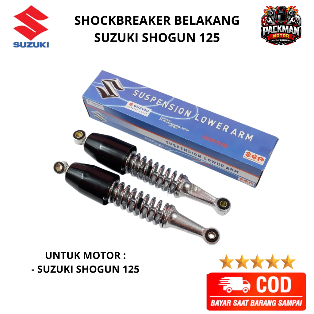 Shock Belakang Shogun 125 - ShockBreaker Motor Suzuki Shogun 125 Ori packman motor