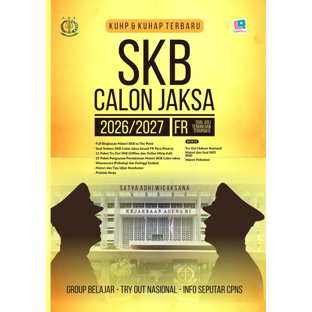 Buku Seleksi Kompetensi Bidang (SKB) Calon Jaksa 2026/ 2027 CPNS ASN