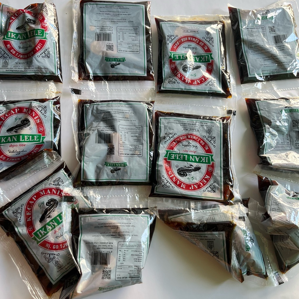 Kecap Lele Kemasan Sachet Isi 12 Kecap Manis Cap Ikan Lele Khas Pati