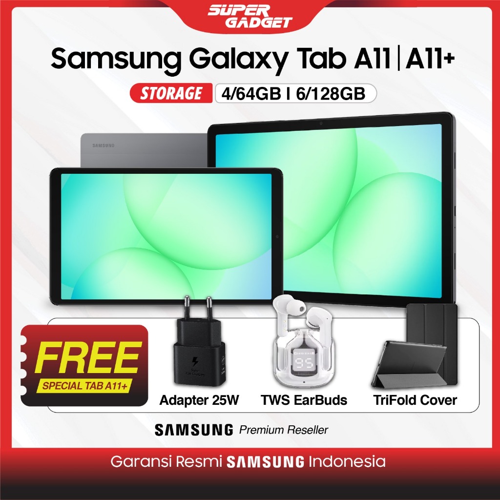 Samsung Galaxy Tab A11 A11+ Wifi 4G 5G 4/64 GB 6/128 GB 4GB 64GB 128GB Tablet