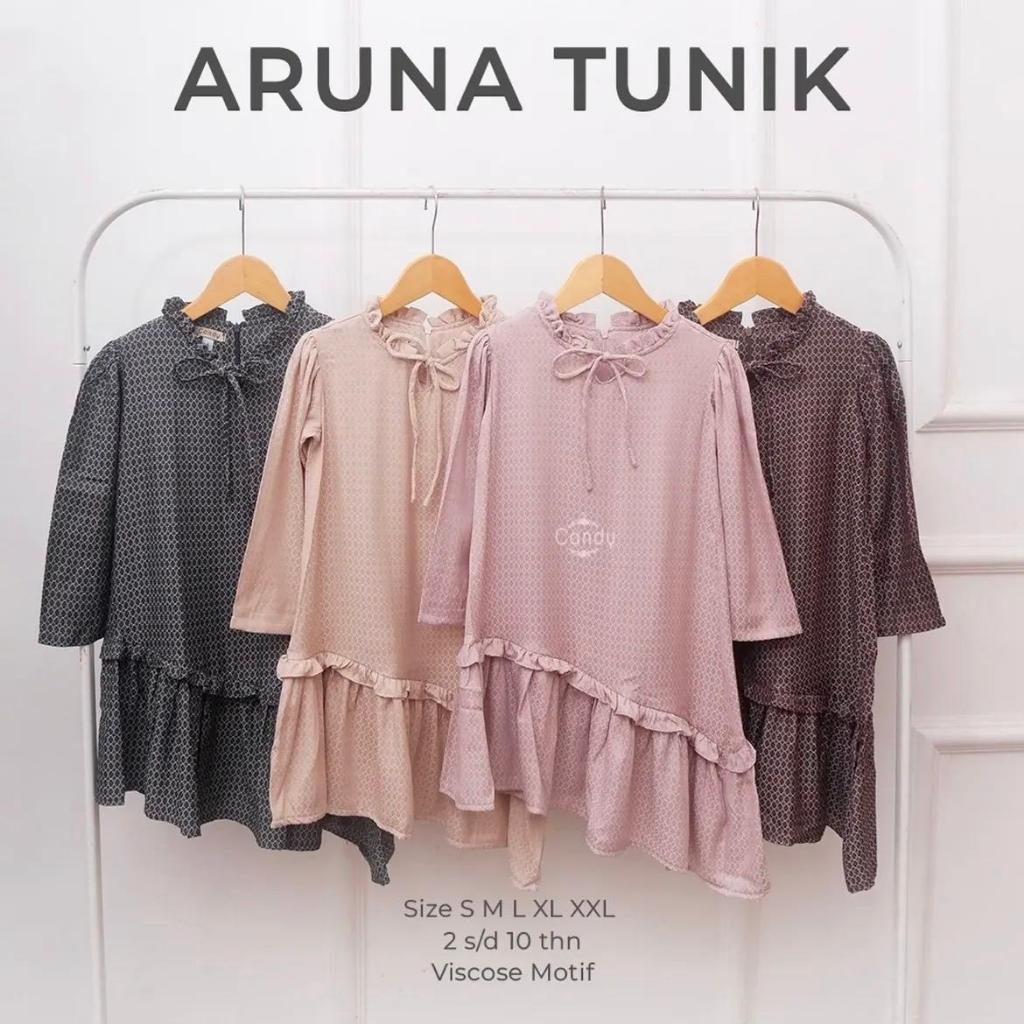 Atasan Tunik Kondangan Premium Aruna Bahan Viscose Usia 2 - 10 Tahun By Candy
