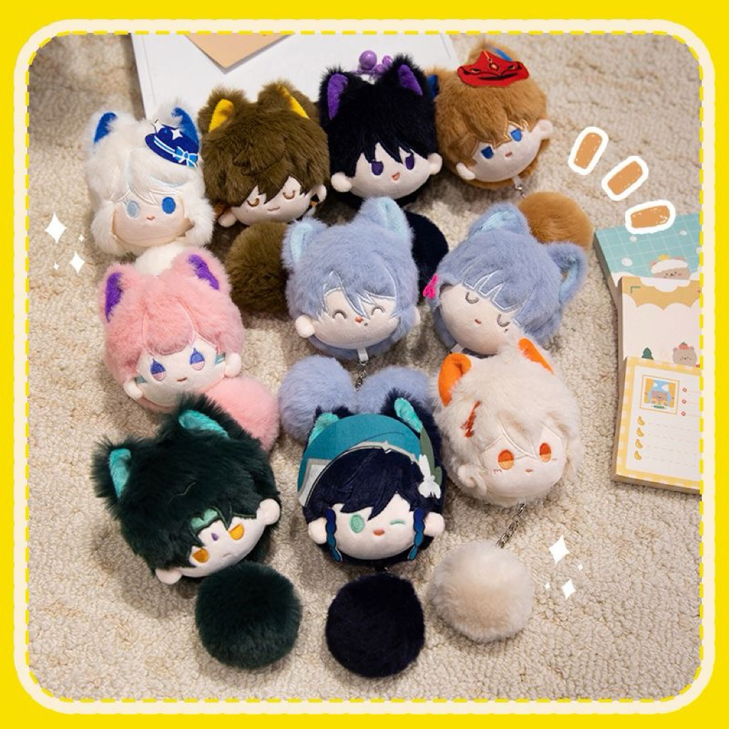 [PREORDER] Genshin Impact Plush Keychain – Furina Scaramouche Xiao Kazuha Venti Zhongli Ayato Ayaka