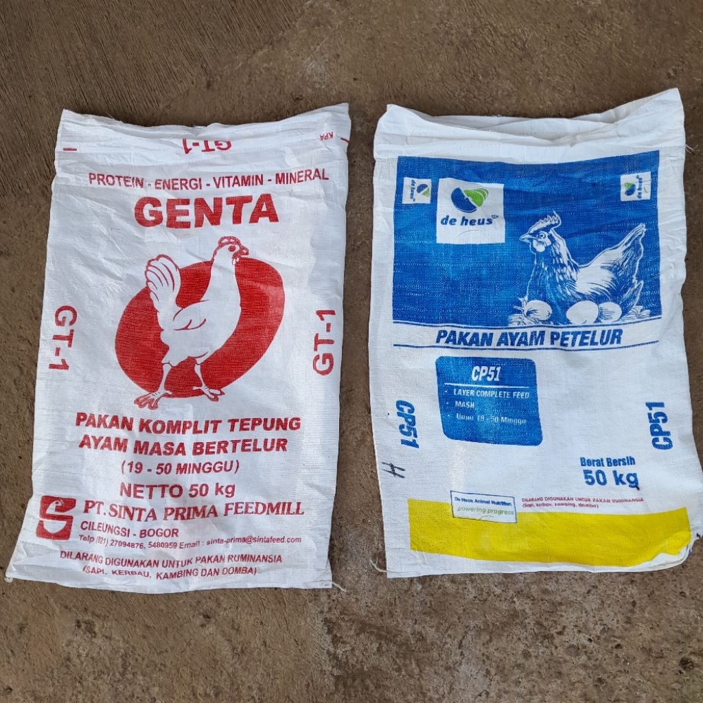 Karung Bekas Pakan Ayam 50 kg