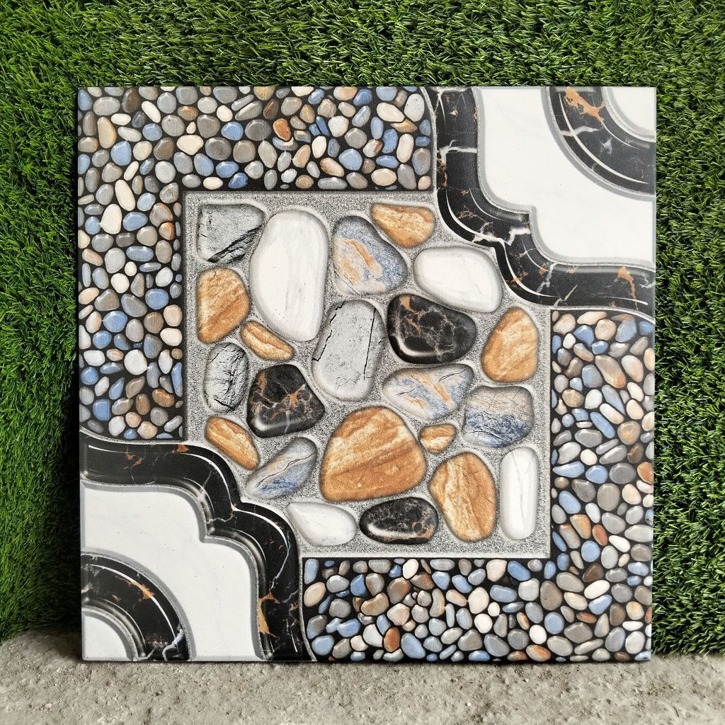 keramik 40x40 motif batu kotak (timbul-matt) /keramik lantai /keramik teras/ keramik carpot/ keramik