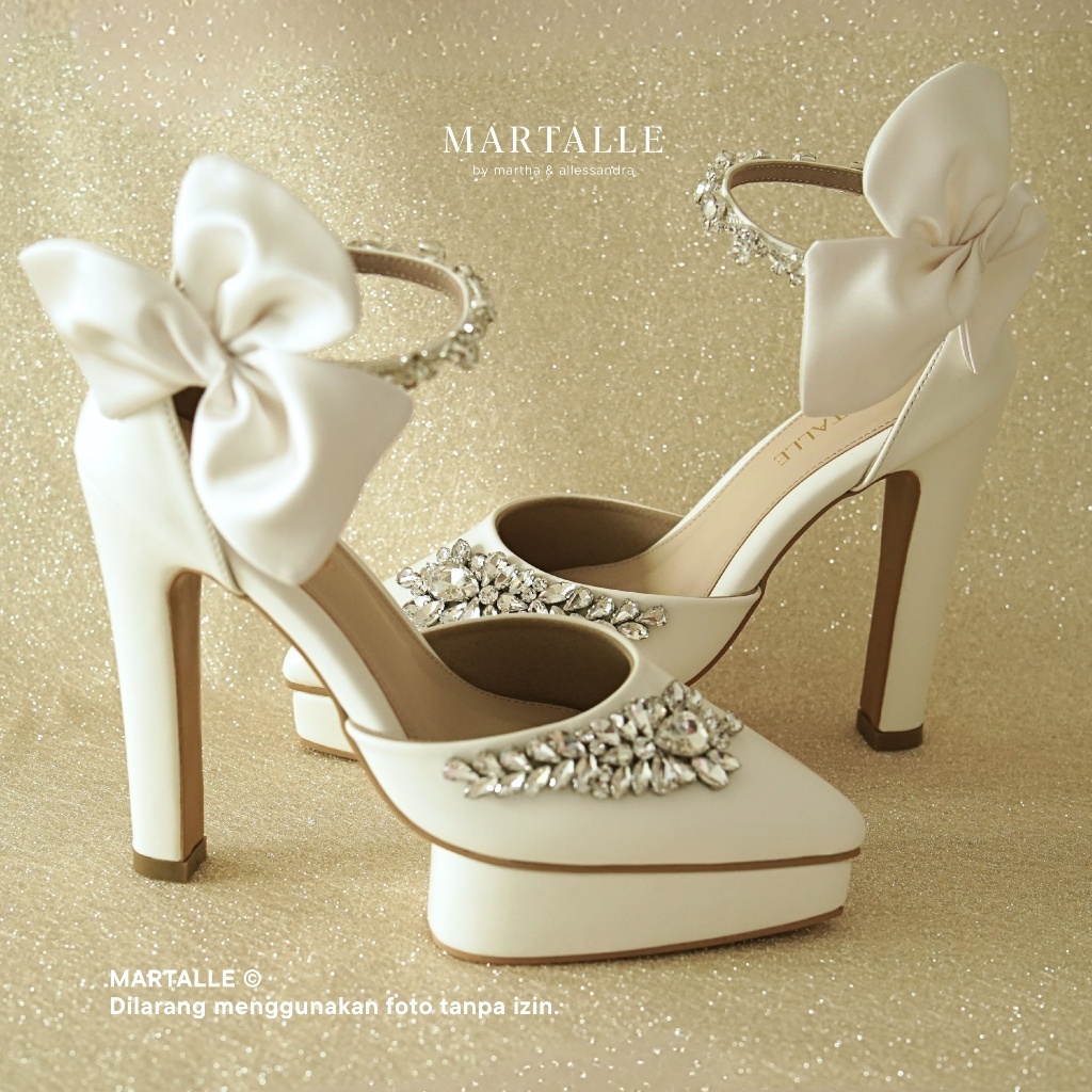 Martalle - Amoré | Sepatu Heels Wanita 5 & 7 & 12 CM Stiletto Blockheels | Sepatu Pengantin | Weddin