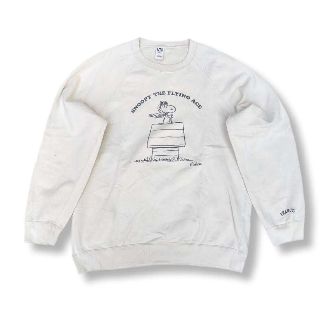 UNIQLO X PEANUTS SNOOPY THE FLYING ACE CREWNECK | SWEATER | OUTERWEAR | MNZA