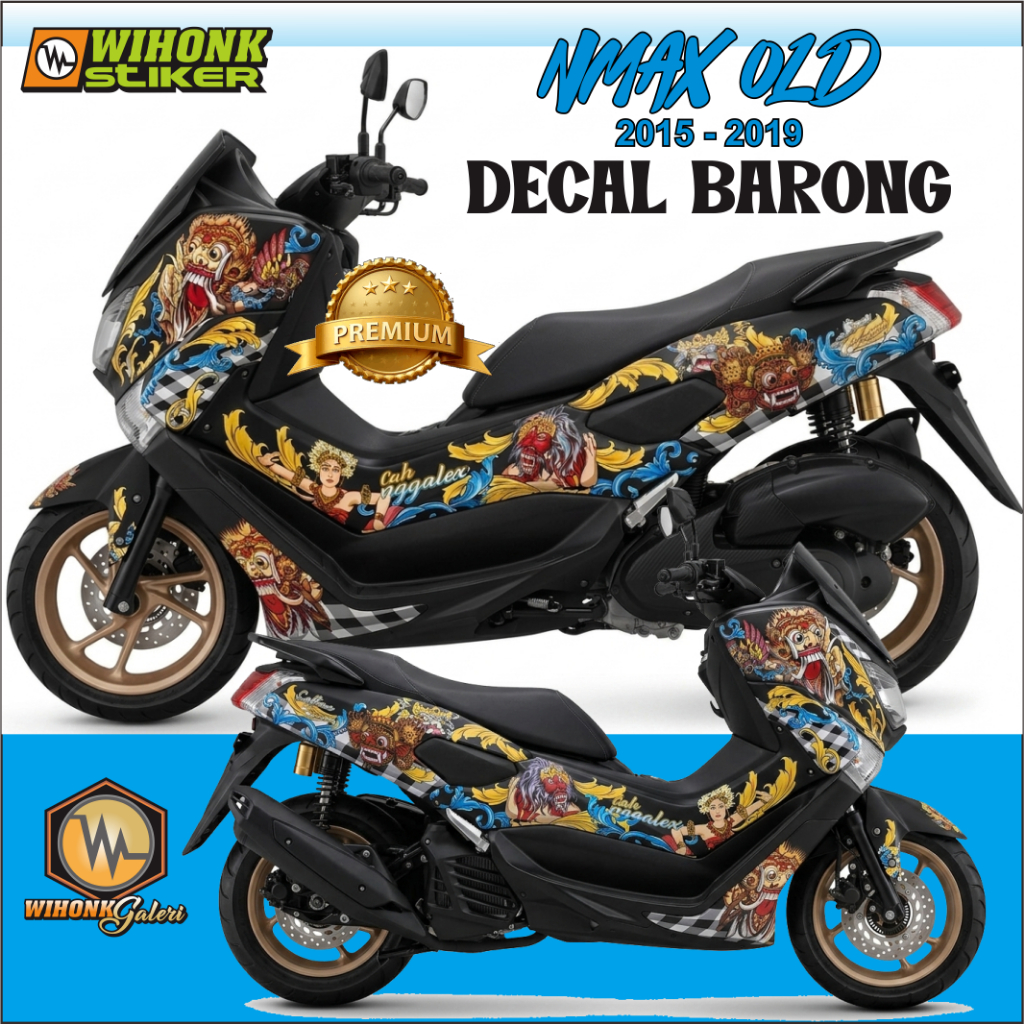 STIKER DECAL NMAX OLD 2015-2019 CULTURE BARONG KUALITAS PREMIUM