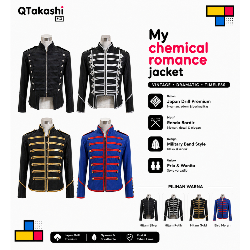 My chemical romance jacket cosplay costume