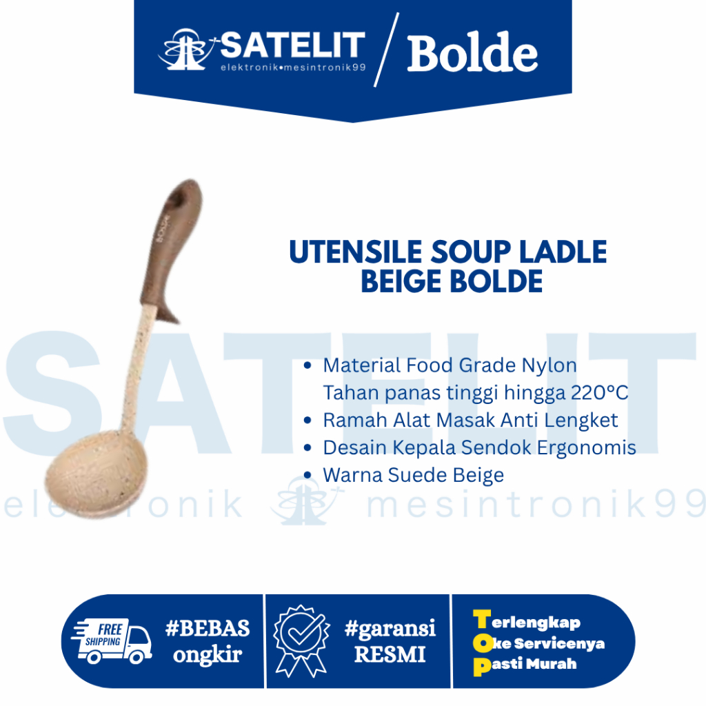UTENSILE SOUP LADLE BEIGE BOLDE