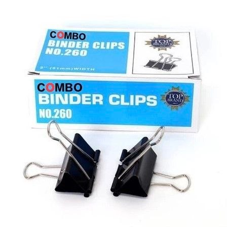 Binder Clip 260 COMBO – Klip Kertas Besar (Isi 3 Pcs)
