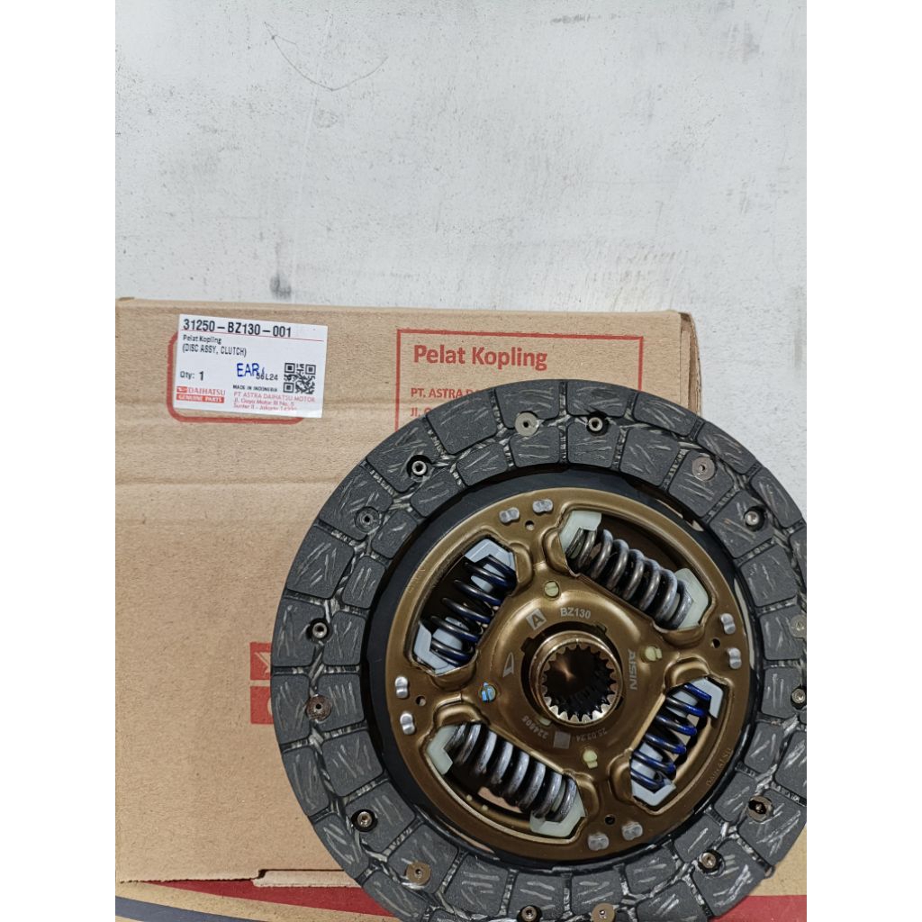 KAMPAS KOPLING/CLUTCH DISC/PLAT KOPLING AVANZA XENIA 1.3CC 2006-2015 ORIGINAL DAIHATSU 100%
