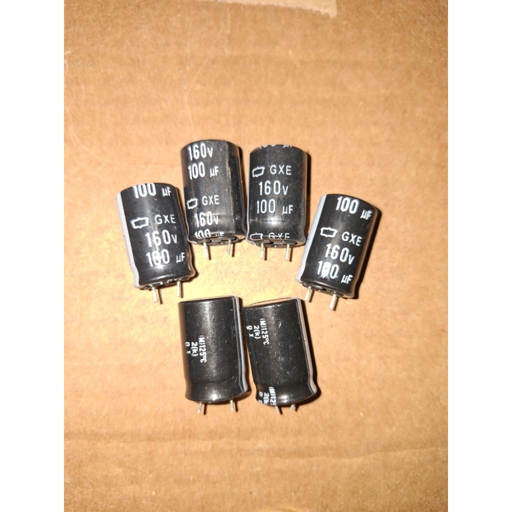 5Pcs Elko 160v 100uf Elco 100uf 160uf Kaki Pendek Original