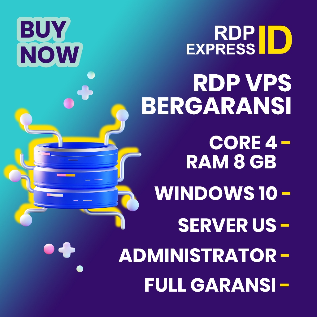 RDP VPS CORE 4 RAM 8GB