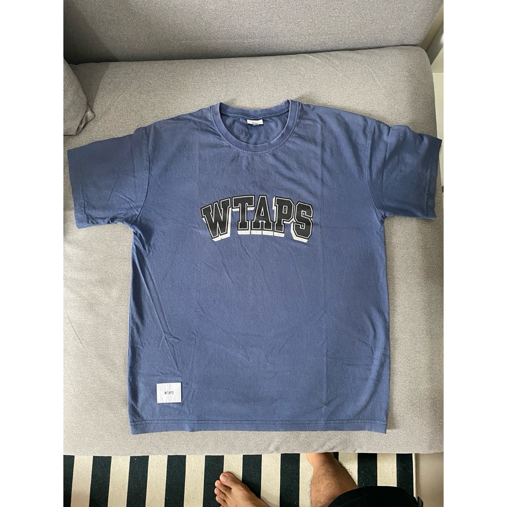 WTAPS tshirt basic blue denim