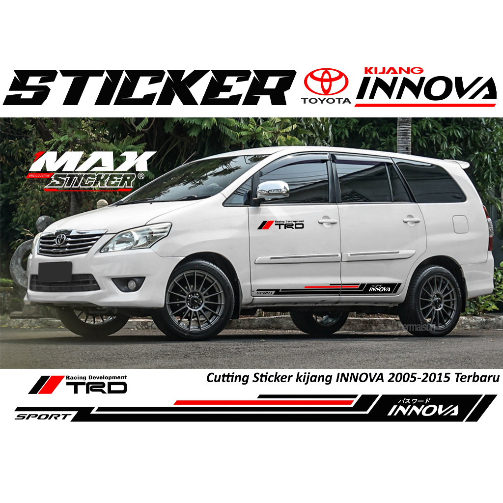 STICKER AKSESORIS INNOVA LAMA STICKER MOBIL TOYOTA INNOVA LAMA KEREN