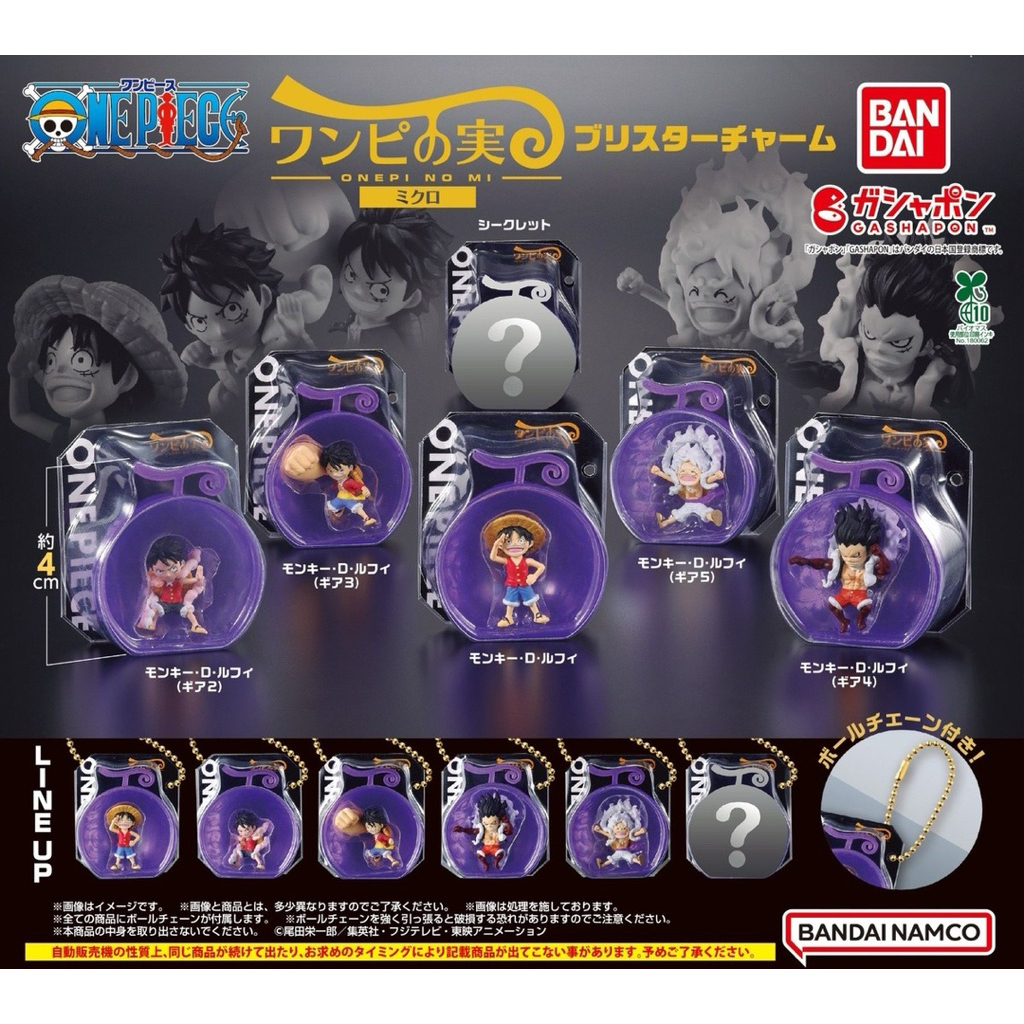 Set One Piece Fruit Blister Charm Keychain TV Animation Series