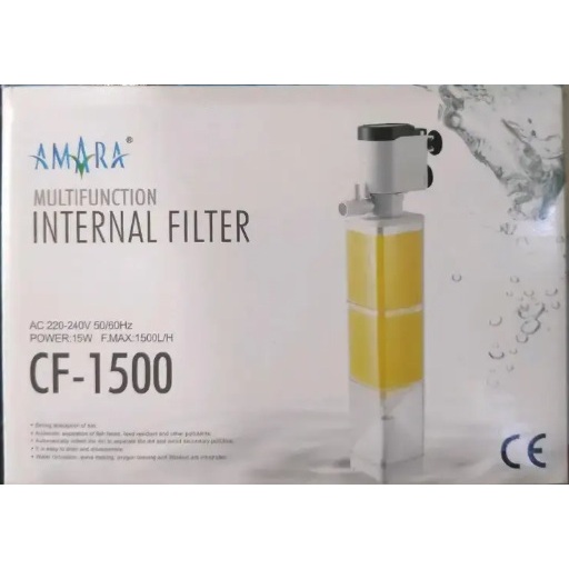 AMARA Internal Filter Fish Toilet Aquarium CF1600 CF 1500 Filter Aquarium Mesin Pompa Sirkulasi Ikan