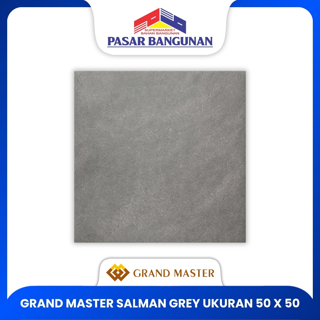 Keramik Grand Master Salman Grey 50x50 KW 1 | Keramik lantai matte kasar
