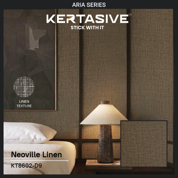NEOVILLE LINEN - PVC INTERIOR KERTASIVE Lebar 122cm