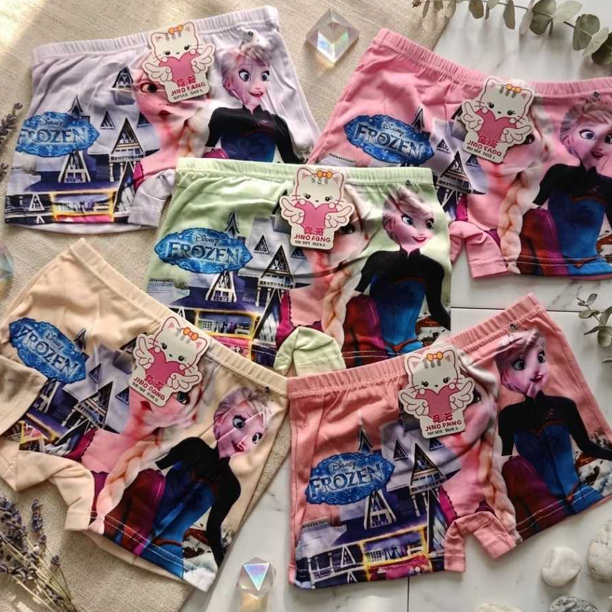 Celana Dalam Anak Perempuan Motif Frozen | CD Anak Katun Lembut Nyaman Karakter Lucu