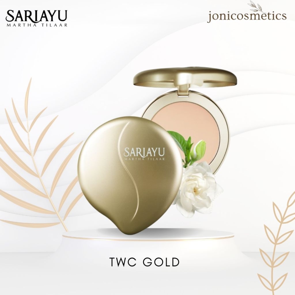 TWC Gold Sariayu 01 Light, 02 Natural 12gr || bedak padat yg halus dan coverage