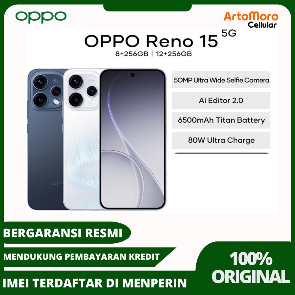 OPPO RENO 15 5G SERIES GARANSI RESMI