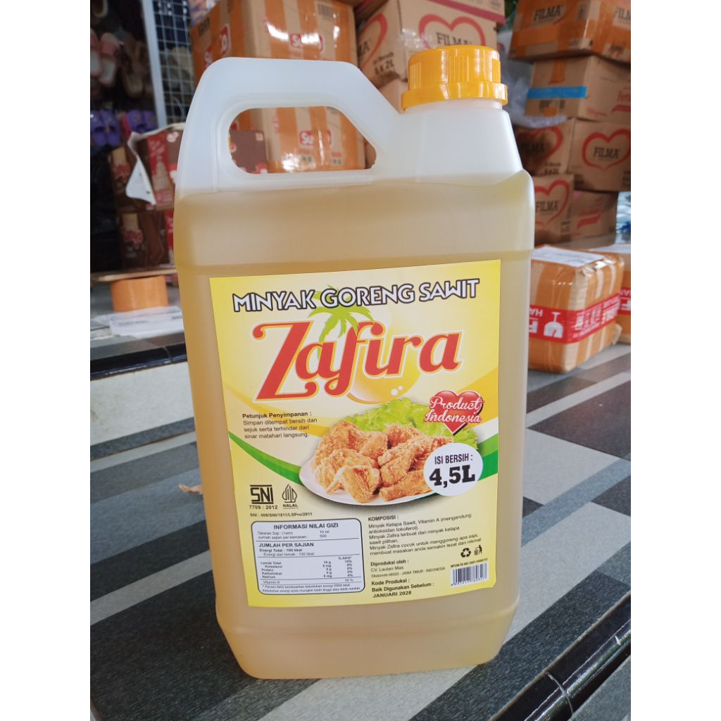Minyak Goreng Zafira Jurigen 4,5 Liter/Tawon 5L/Rose Brand 5L/Filma 5L