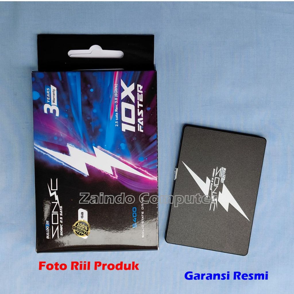 SSD BULLDOZER SONIC S400 SATA 3 SOLID STATE DRIVE 2.5" 125GB 256GB 512GB 512GB - SSD BULLDOZER SONIC